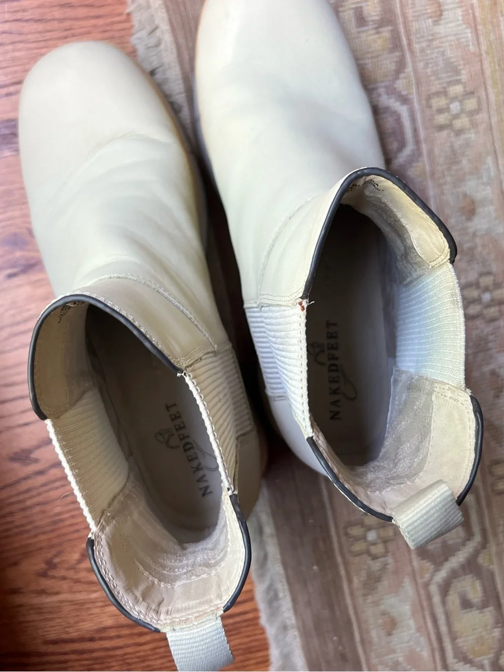 Naked Feet Platform Chelsea Booties